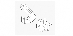 Vacuum solenoid Lexus ES350 13-18