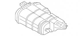 Carbon canister absorber assembly for the 2016-2019 Hyundai Sonata hybrid