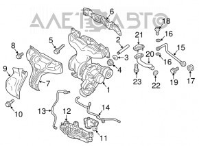 Turbocharger with manifold Volvo XC90 16-26 T6, T8 123kW