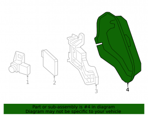 Blind Spot Sensor Mount Left Acura TLX 20-25