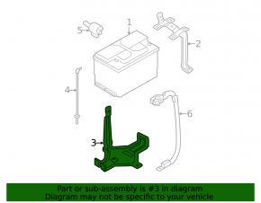 Battery tray Hyundai Sonata 11-13