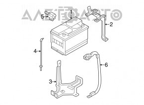 Battery tray Hyundai Sonata 11-13