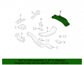 Gearbox mount bracket rear Subaru Forester 14-18 SJ 2.5 MKPP