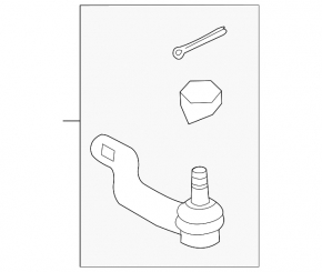 Steering tip left Lexus Hs250h 10-12