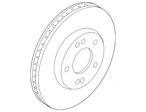 Front right brake disc Kia Niro 17-22 HEV, PHEV