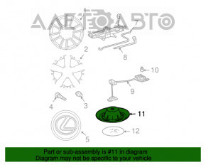 Spare wheel cover protection upper large Lexus RX300 RX330 RX350 RX400h 04-09