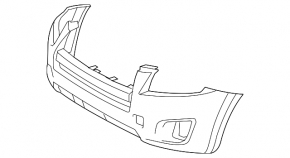 Bare front bumper for Toyota RAV4 09-12 Sport