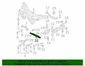 Rear right control arm for Nissan Rogue 2015