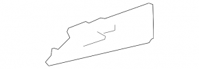 Dashboard cover left Toyota Prius 50 16- black