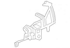 Right wing mount Honda Civic X FC 16-21 metal