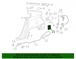 Left ventilation shield Lexus CT200h 11-17