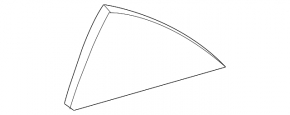 Door glass triangle rear left Toyota Camry v55 15-17 usa