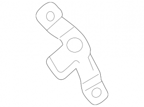 Left lower tailgate shock absorber bracket for Toyota Rav4 19-24, with bump stop