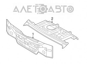 Rear panel Hyundai Sonata 11-15 graphite