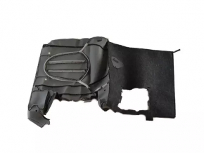 Left rear seat back Chrysler 200 15-17 black cloth, needs cleaning, bent guide