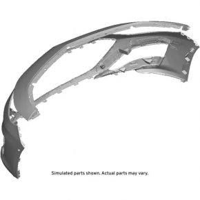 Front bare bumper Chevrolet Malibu 19 - for parking sensors