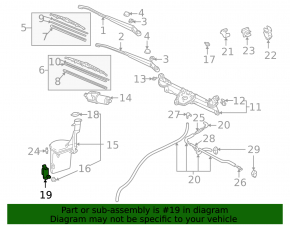 Windshield washer motor Lexus IS200 IS300 99-05