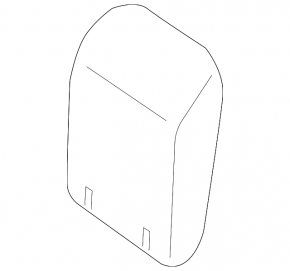 Headrest 3rd row rear left Nissan Pathfinder 13-16 beige velour, dry-cleanable
