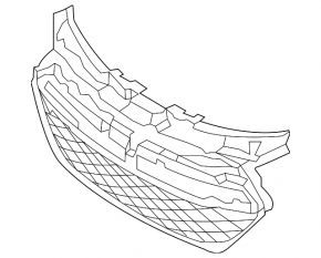 Hyundai Sonata 14-15 hybrid front bumper lower grille