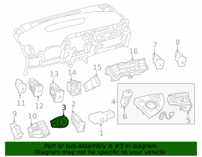 Ignition Start-Stop Button Toyota Highlander 08-10 hybrid
