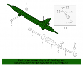Audi A4 B8 08-12 Power Steering Rack
