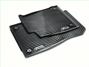 Set of 2 rear floor mats for Audi A5 F5 17-25 5D black rubber