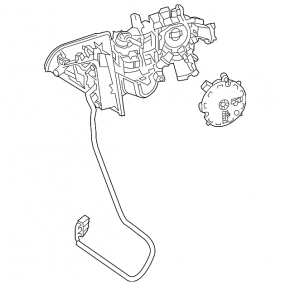 Side mirror left Mercedes GLS-class X166 13-19 turn signal, heating, auto-dimming, BSM, camera