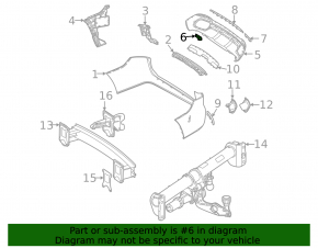 Mercedes X167 GLS 450 20-26 rear bumper towing hook cap structure