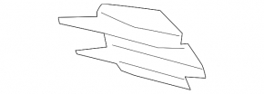 Front bumper grille right Mercedes C-class W206 300 22-23 AMG pkg