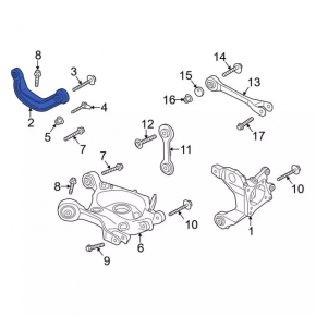 Upper rear right arm Ford Mustang mk6 15-