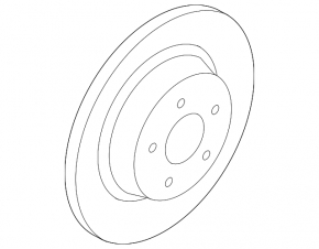 Rear left brake disc Ford Escape MK4 20-300/11mm rusty