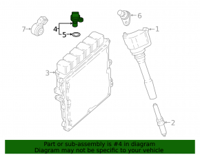 Camshaft Position Sensor BMW 5 G30 18-19 N63B44C 4.4T AWD