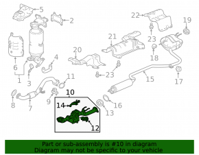Rear exhaust pipe Honda Accord 18-22 2.0 hybrid with heating