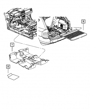 Jeep Compass 11-16 brown floor covering
