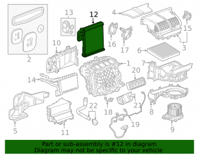 Chevrolet Malibu 16-23 Evaporator