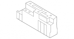 Nissan Leaf 11-17 left narrow underhood fuse box assembly