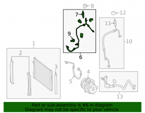Air conditioner tube heater-condenser Mercedes GLA 14-20