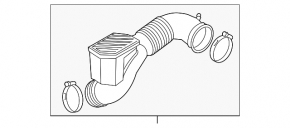 Air intake duct Kia Sportage 17-22 2.4