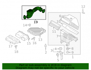 Air intake duct Kia Sportage 17-22 2.4