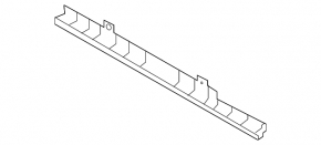 Lower radiator deflector for Hyundai Ioniq 17-22 EV