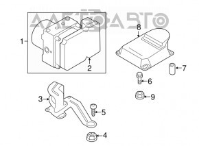 ABS ABS BMW 3 F30 12-13 for adaptive cruise