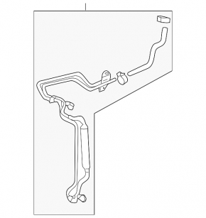 Subaru b9 Tribeca power steering cooling pipe
