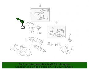 Steering column switch left Acura MDX 07-13
