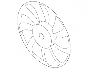 Right cooling fan impeller for Subaru Ascent 19-26