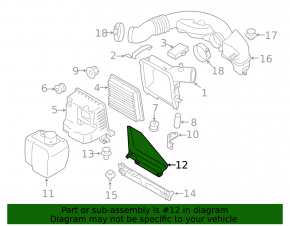Air intake Subaru Forester 14-18 SJ 2.0