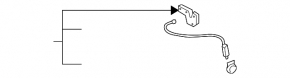 Audi A6 04-11 hood lock with sensor