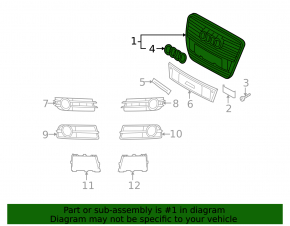Radiator grill bare Audi A6 06-08 black, chrome frame
