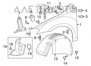 Front left wing VW Golf 15-17 SIGNEDA
