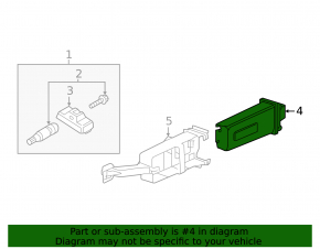 Volkswagen Atlas 21-26 433 MHz Tire Pressure Monitoring Unit