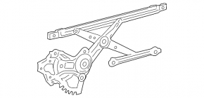 Front right window lifter with motor for Toyota Avalon 2012
